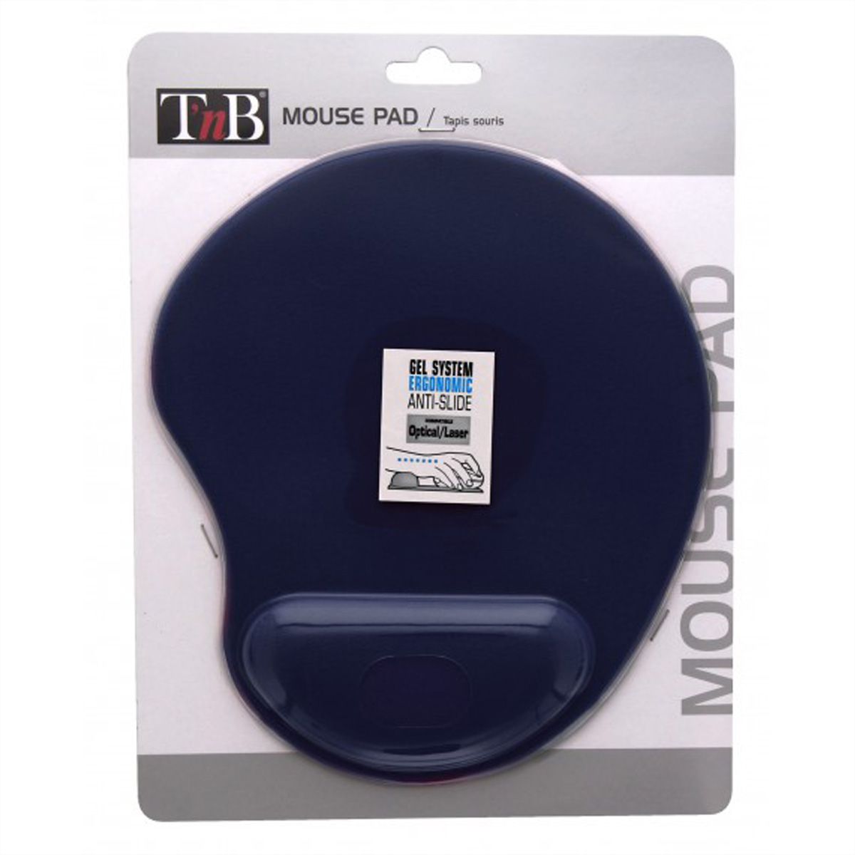 T'NB Ergo Design Mausmatte ergonomisch mit Gel Einsatz, blau