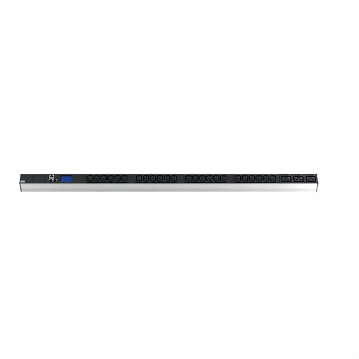 BACHMANN BN2000 ALU 1HE 24xC13 3xC19 CEE 16A, schwarz, 3 m