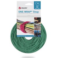 VELCRO® One Wrap® Strap 20mm x 200mm, 100 pièces, vert