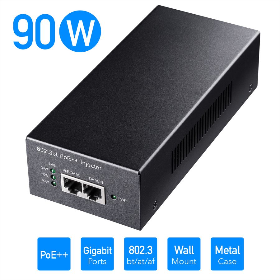 CUDY POE400 Injecteur 90W PoE+/PoE, Gigabit
