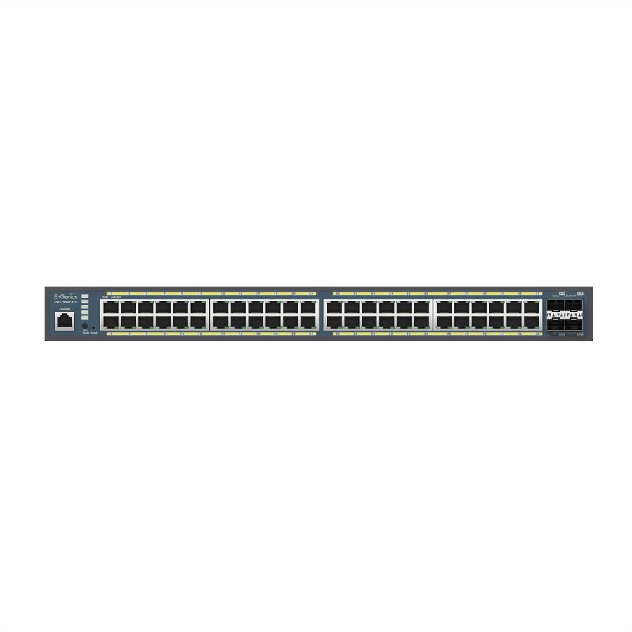 EnGenius EWS7952P-FIT 48-Port Gigabit PoE+ Switch, Administré, 410W avec 4 ports SFP