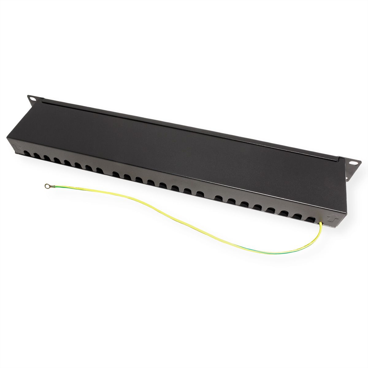 VALUE Cat.6A (Class EA) 19-Zoll-Patchpanel, 24 P, geschirmt, schwarz