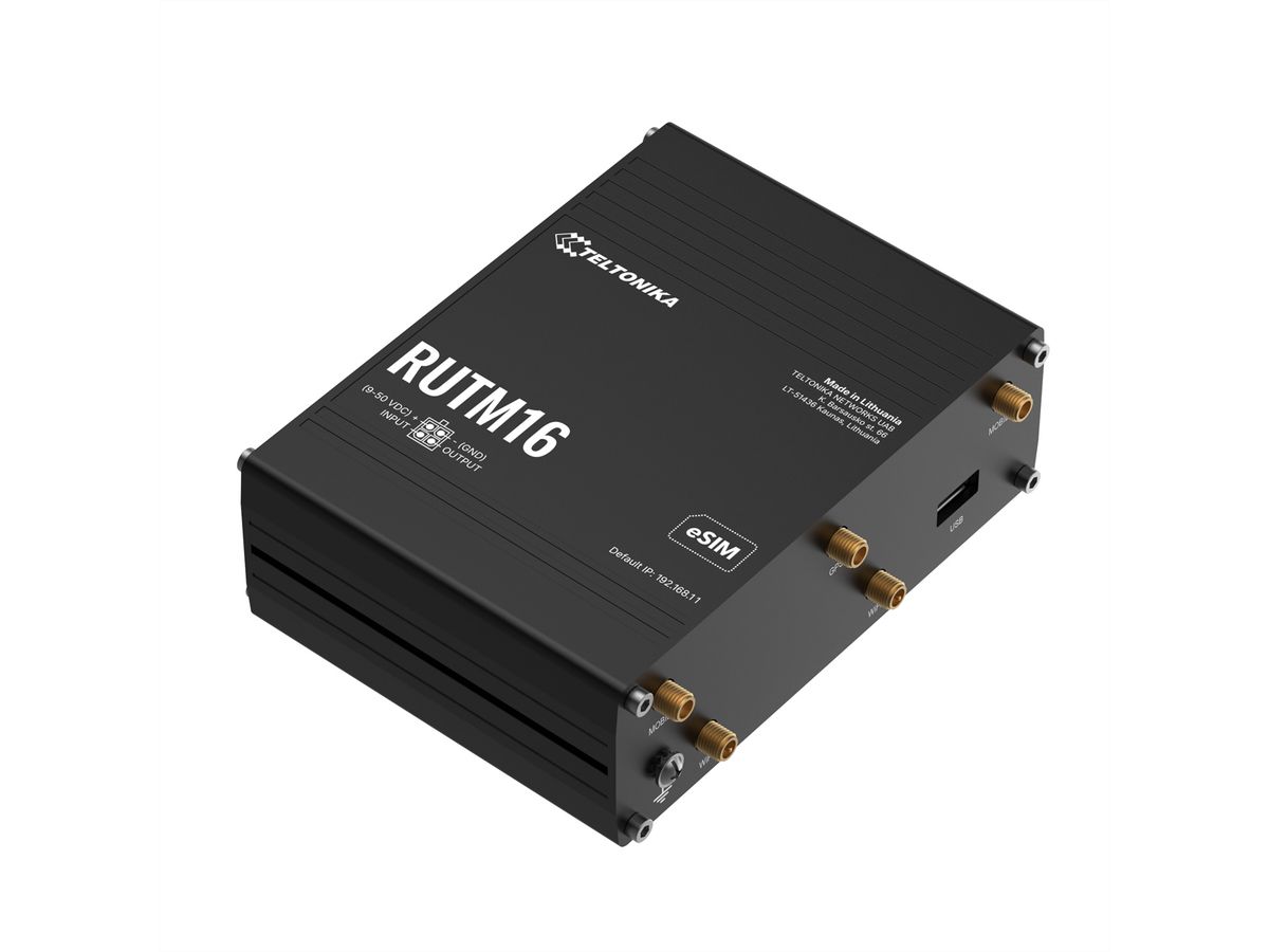 TELTONIKA RUTM16 Routeur eSIM CAT6 LTE