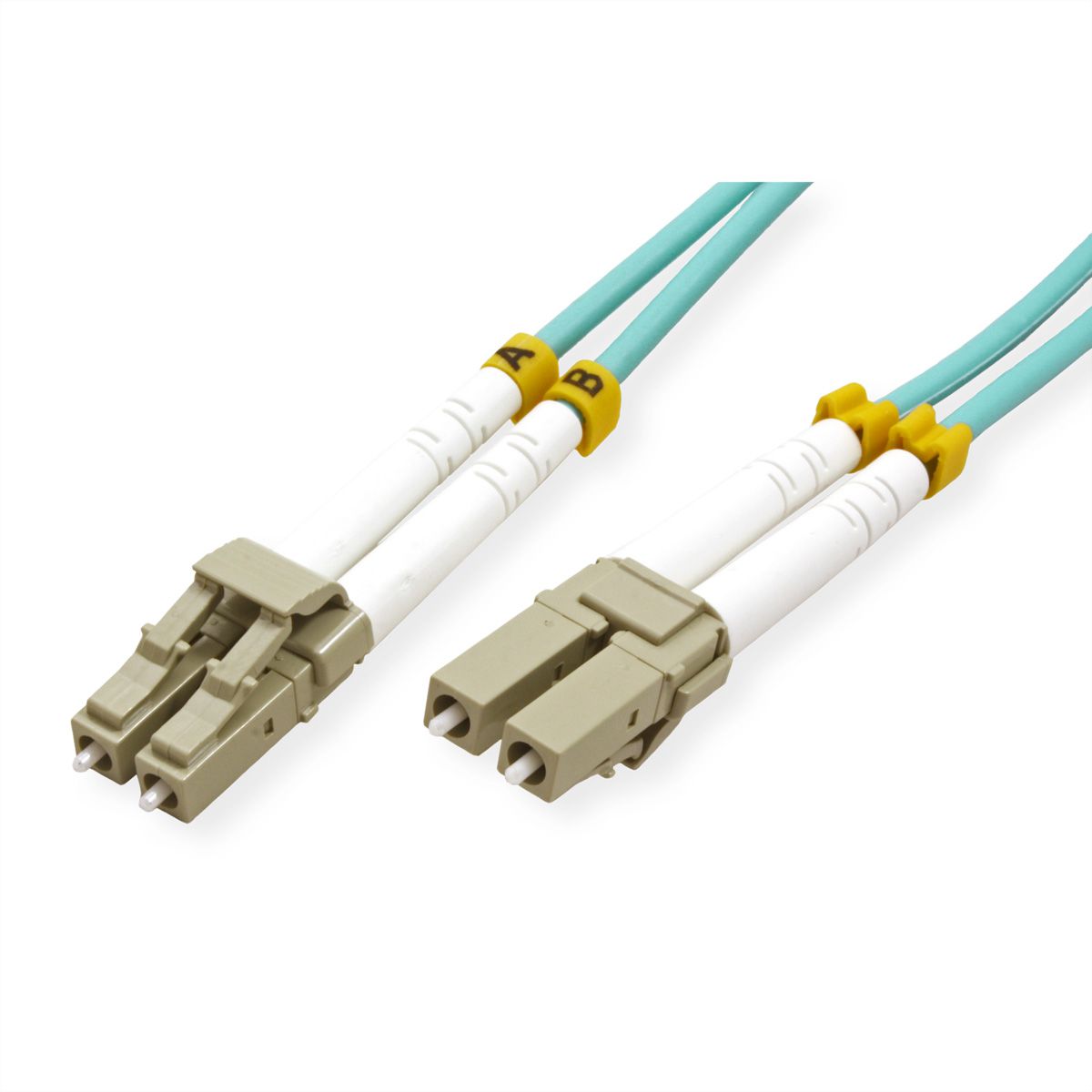VALUE LWL-Kabel 50/125µm OM3, LC/LC, LSOH, türkis, 10 m