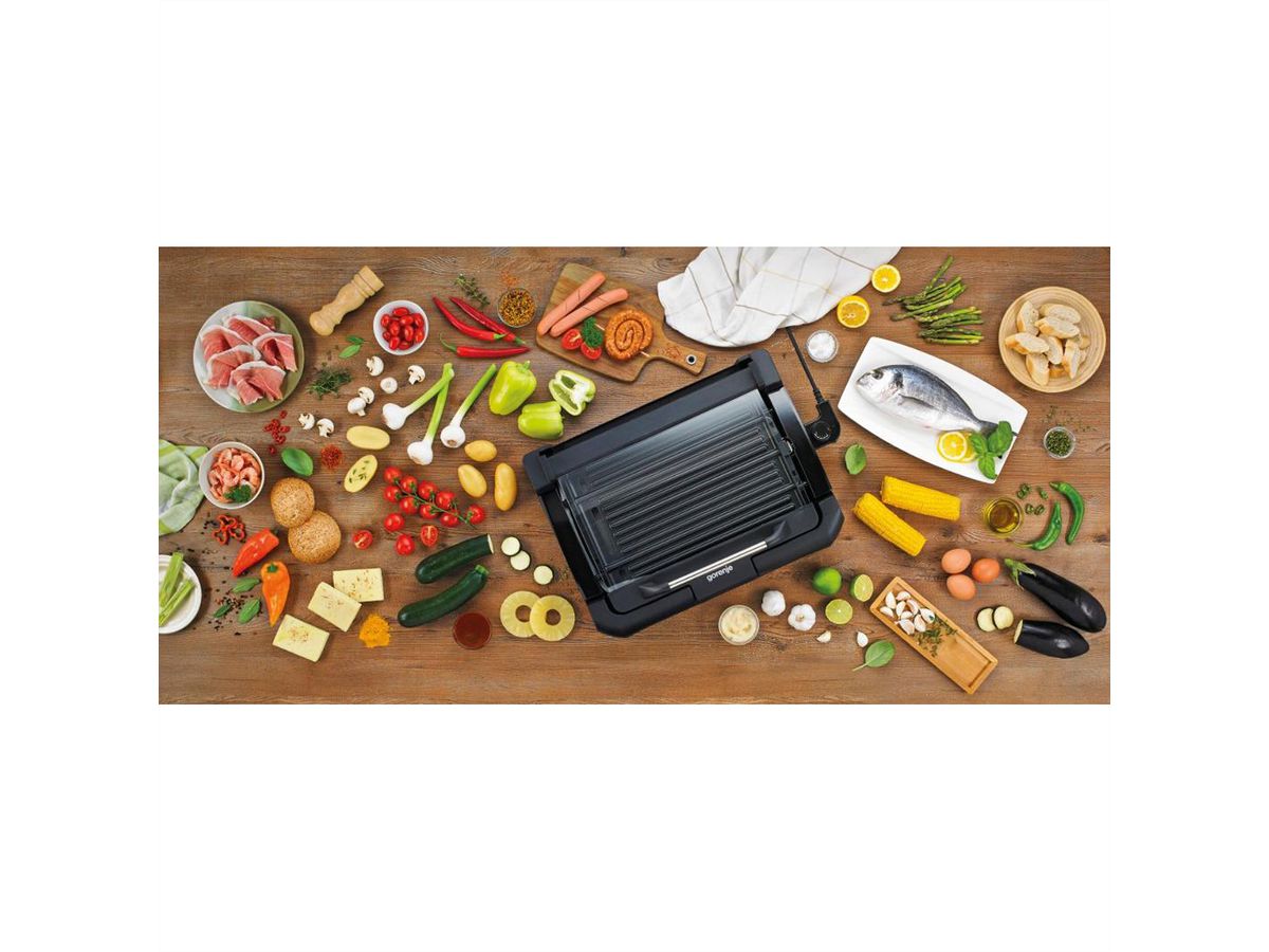 Gorenje Grill de table TG2000CB, 1800 W, noir
