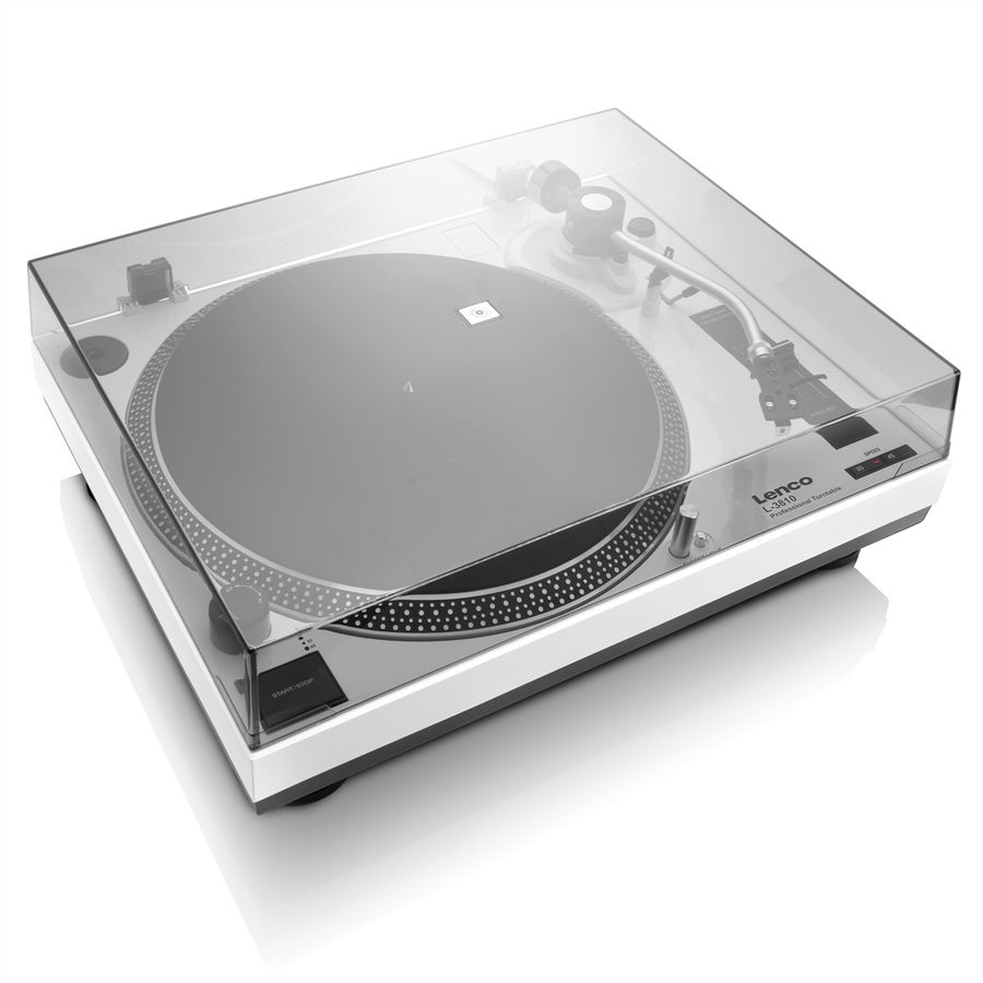 Lenco Platine vinyle L-3810WH, blanc