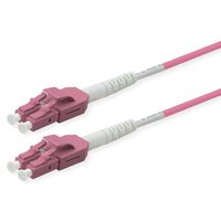 ROLINE Cordon FO 50/125µm OM4, LC/LC, LSOH, UNIBOOT, violet, 7 m