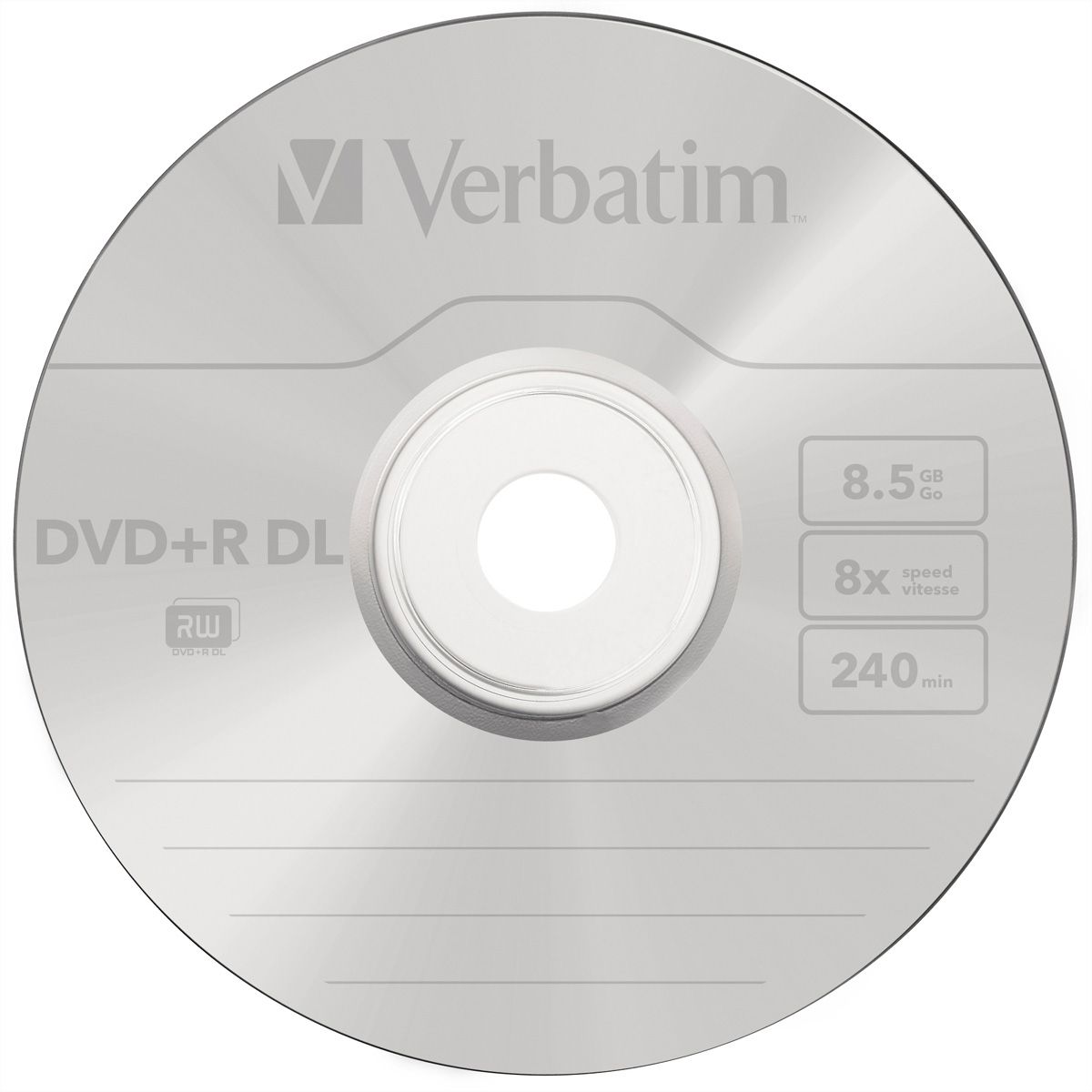 Verbatim DVD+R Spindle DL 8.5GB 8x 10 Pk