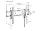 VALUE Support mural TV, distance murale de 47 mm, inclinable, 37–80 pouces, jusqu'à 75 kg