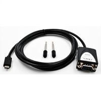 EXSYS EX-2311-2 USB 2.0 C - Stecker zu 1 x Seriell RS-232 1.8 Meter Kabel mit 9 Pin Stecker LED Anzeige