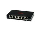 ROLINE Mini panneau Cat.6A/ClassEA 6 ports, 0,5U, blindé, noir