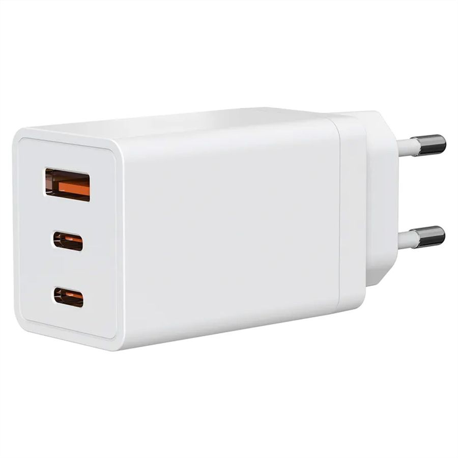 Steffen Adaptateur de charge GaN 67W, 1xUSB-A + 2xUSB-C max. 5,85A blanc