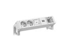 BACHMANN DESK2 white 2xUTE 1xSchalter 1xCM 0,2m GST18 RAL9010