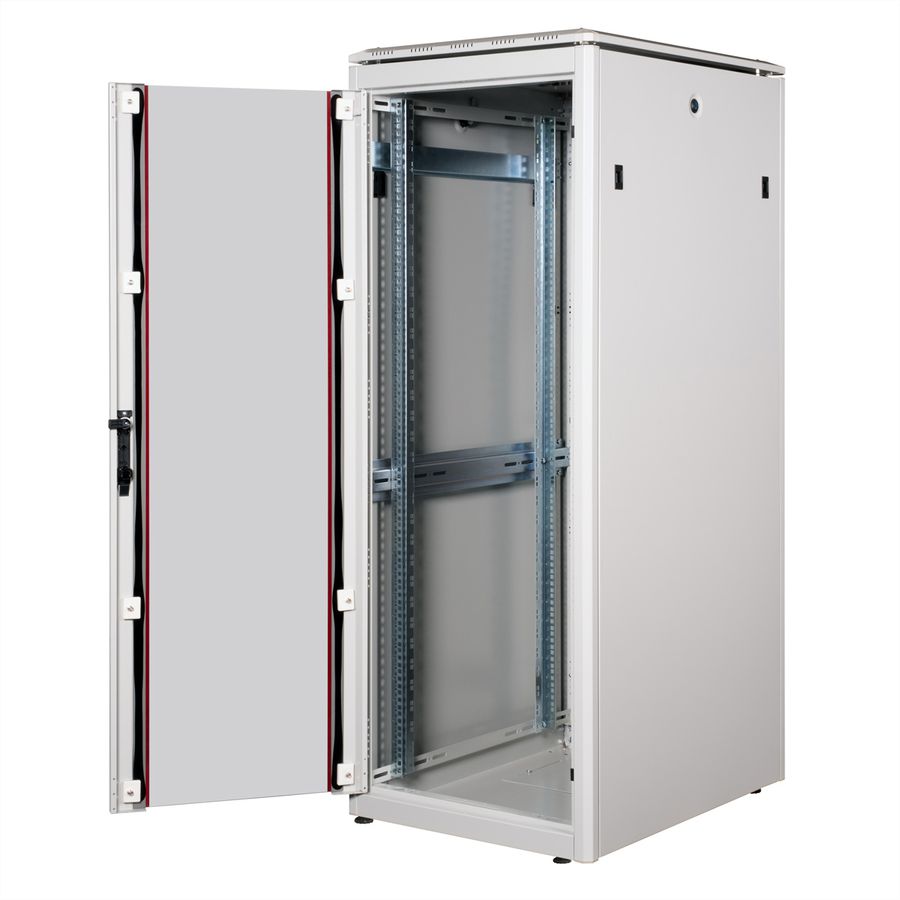 ROLINE 19-Zoll Netzwerkschrank Pro 32 HE, 600x800 BxT Glastür grau