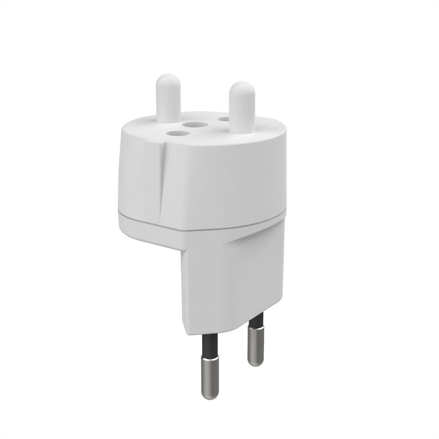 Adaptateur fixe D, prise de sécurité/CH, 2 pôles, T11, blanc