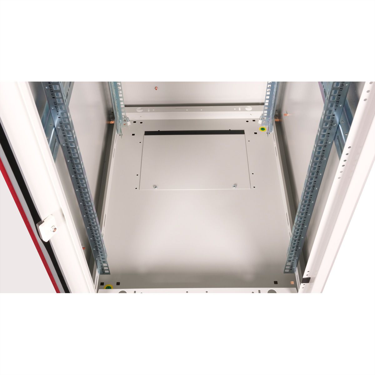 ROLINE 19-Zoll Netzwerkschrank Basic 26 HE, 600x800 BxT Glastür grau
