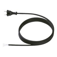 BACHMANN Câble néoprène 2x1.5 2m noir, H07RN-F 24G/fils ouverts