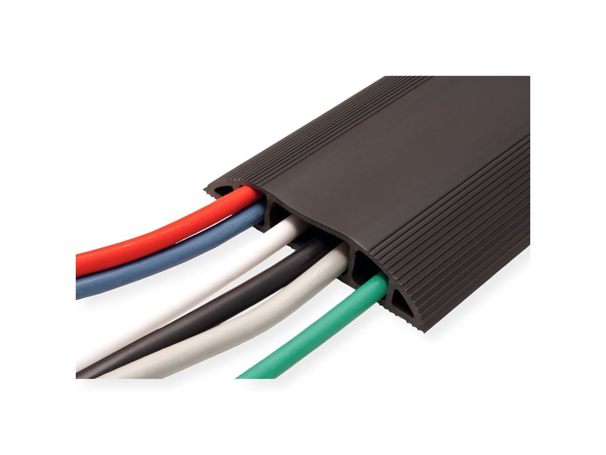 DATAFLEX Pont pour câbles, noir, 1,5 m