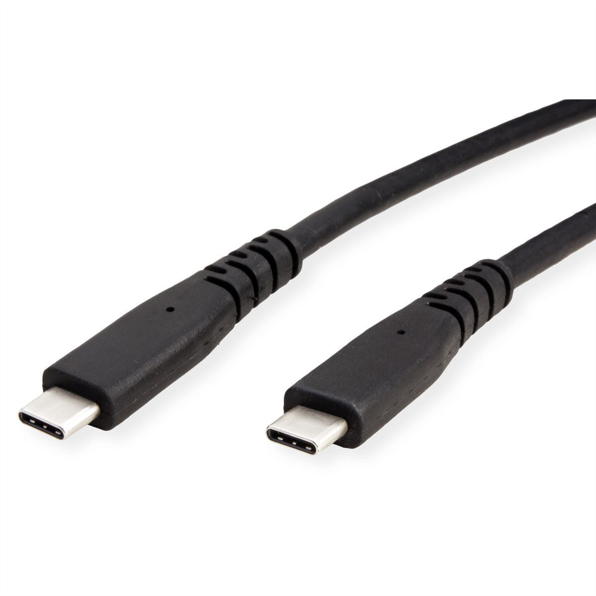 ROLINE USB4 Gen3x2 Kabel, C–C, ST/ST, 8K UHD-2, 80Gbit/s, 240W, schwarz, 0,5 m
