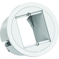 BACHMANN PIX 1xCM RAL9010 Anneau décoratif aspect inox