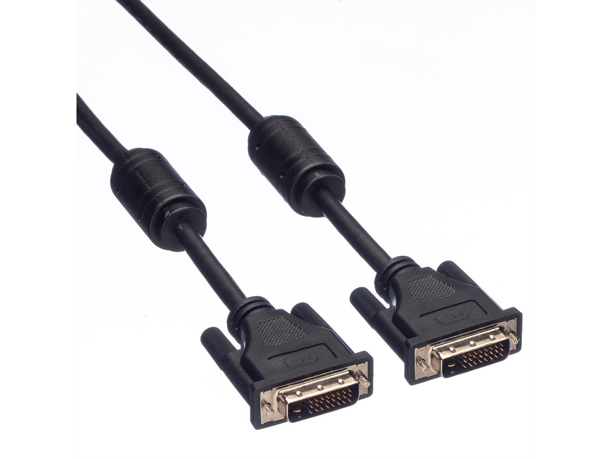 ROLINE Monitorkabel DVI, ST-ST, (24+1) dual link, 10 m