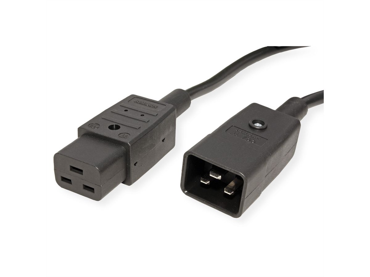 BACHMANN Câble IEC320/C19-C20 16A/250V, noir, 2 m