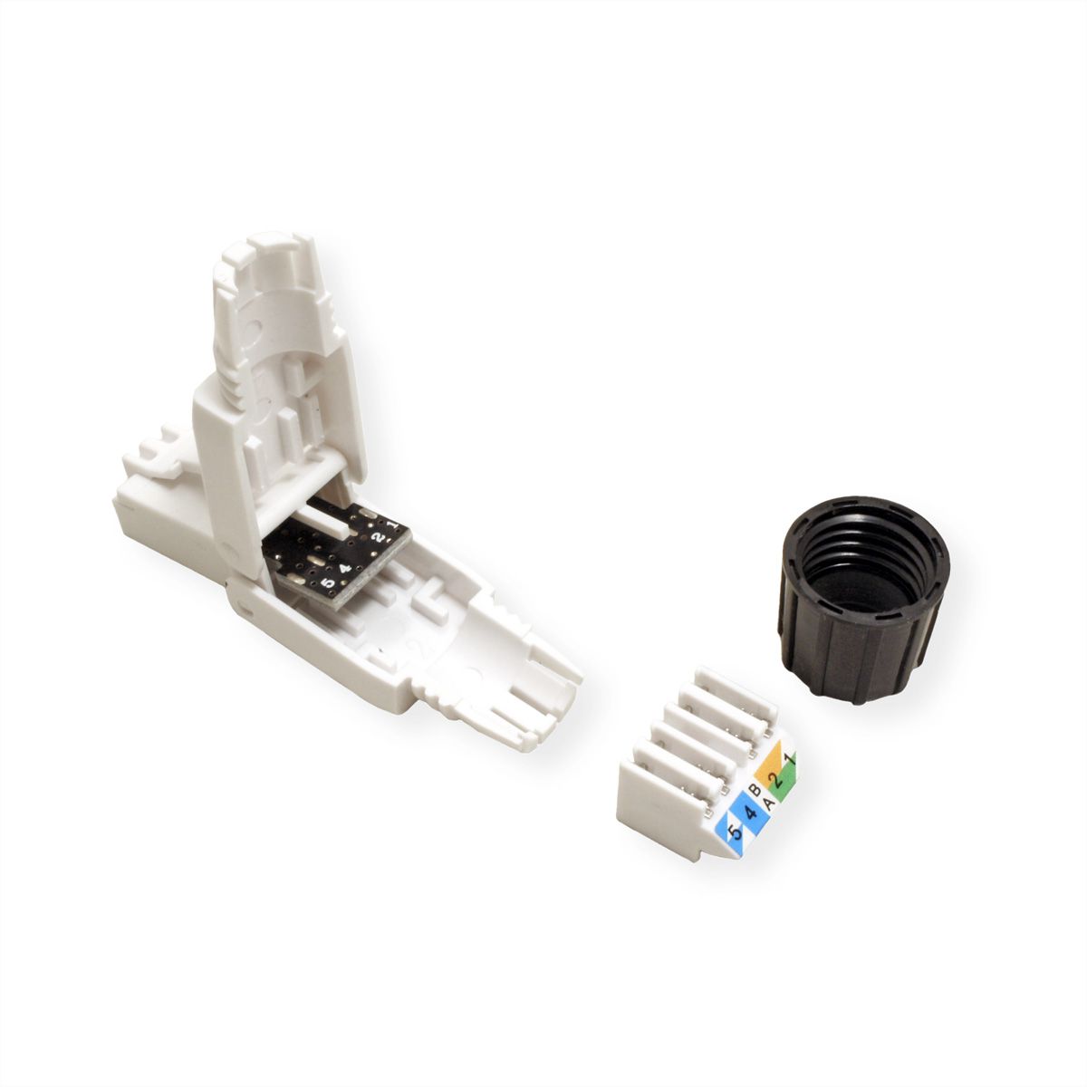 ROLINE Connecteur RJ-45 à confectionner Cat.6A (Classe EA), UTP, blanc