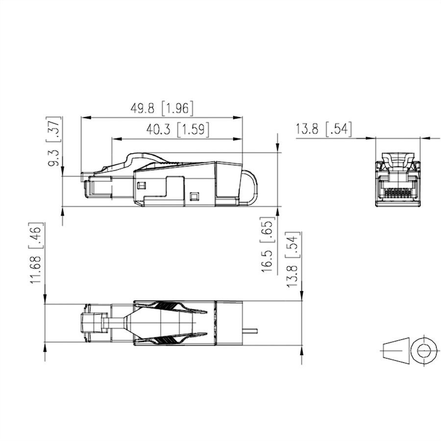 METZ CONNECT 25G RJ45 field plug pro