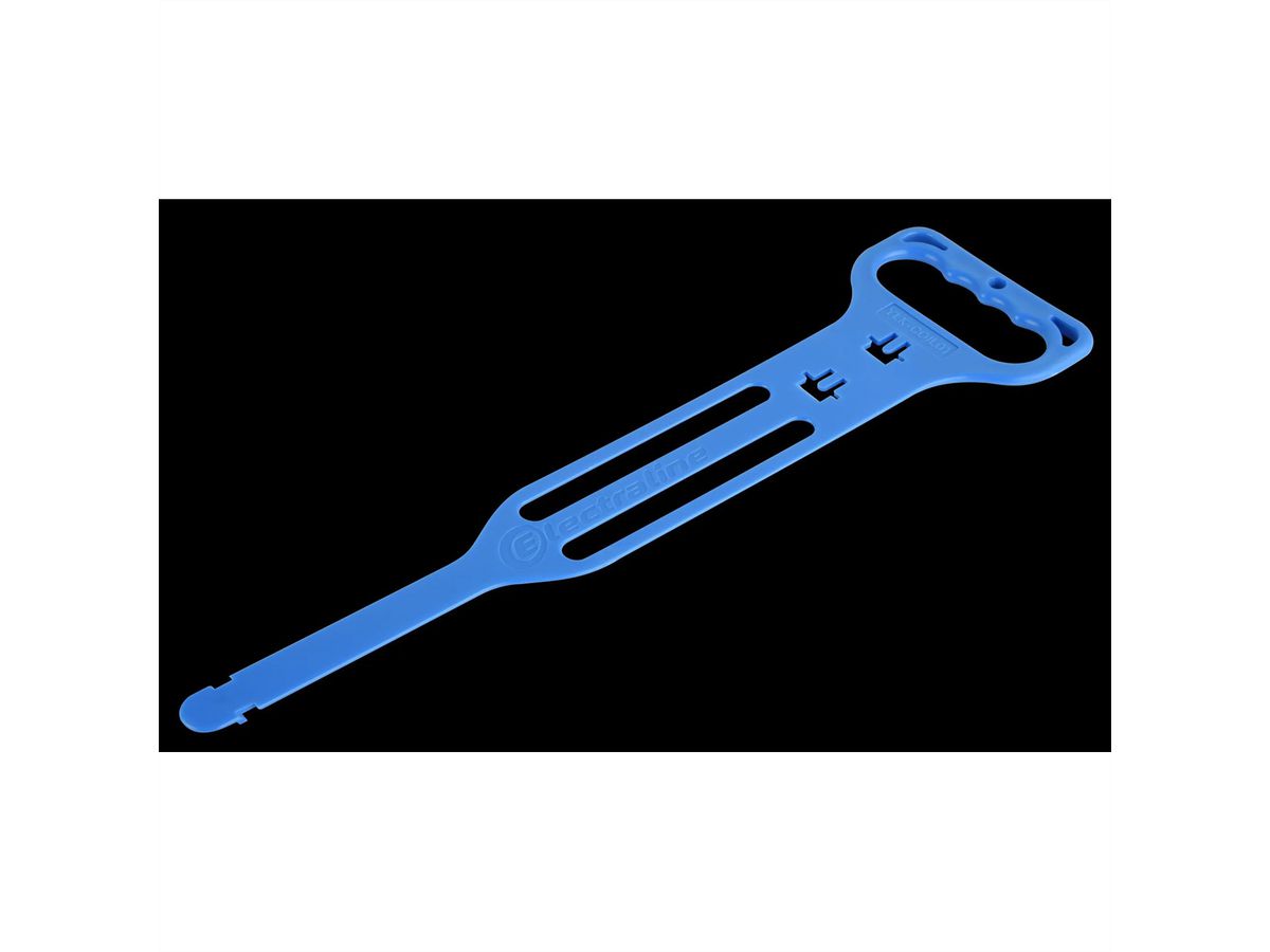 Kabelhalter Kunststoff blau, mit Handgriff bis 30m, blau