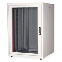 ROLINE 19" Baie réseau Basic 22U, 800x800 LxP Porte verre gris