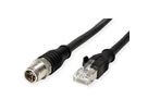 METZ CONNECT Verbindungsleitung M12 ST-RJ45 ST, 4-polig X-kodiert, schwarz, 2 m