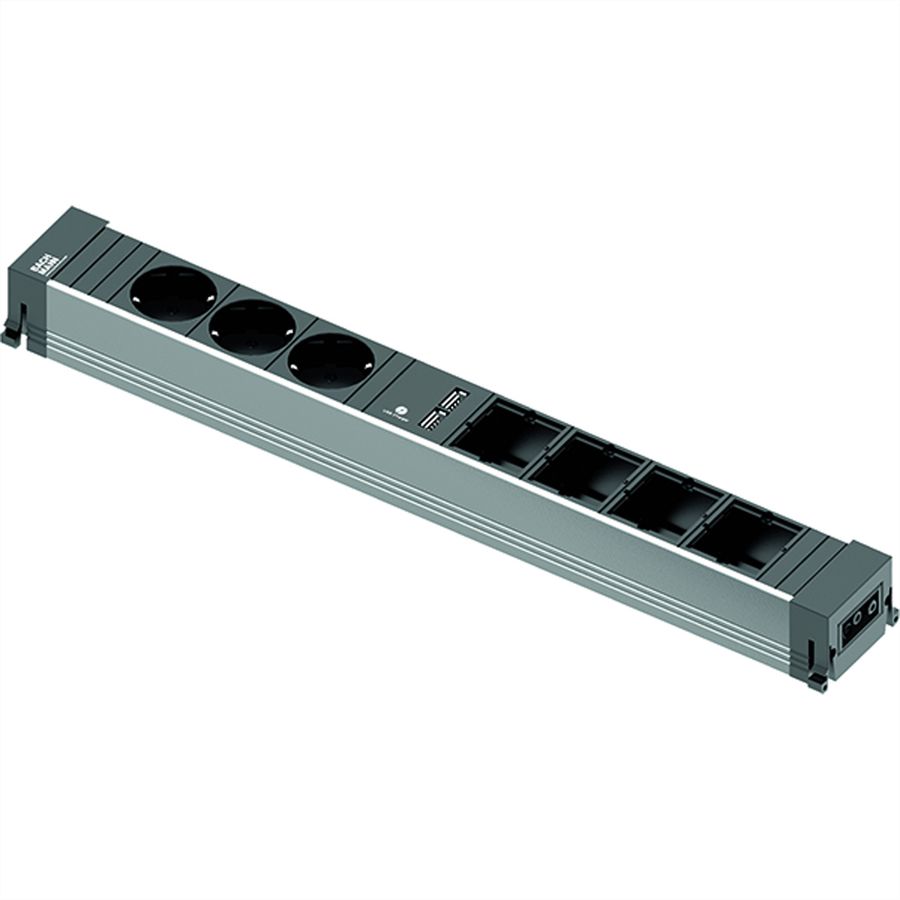 BACHMANN CONF 3x CEE7/3 1x USB Charger