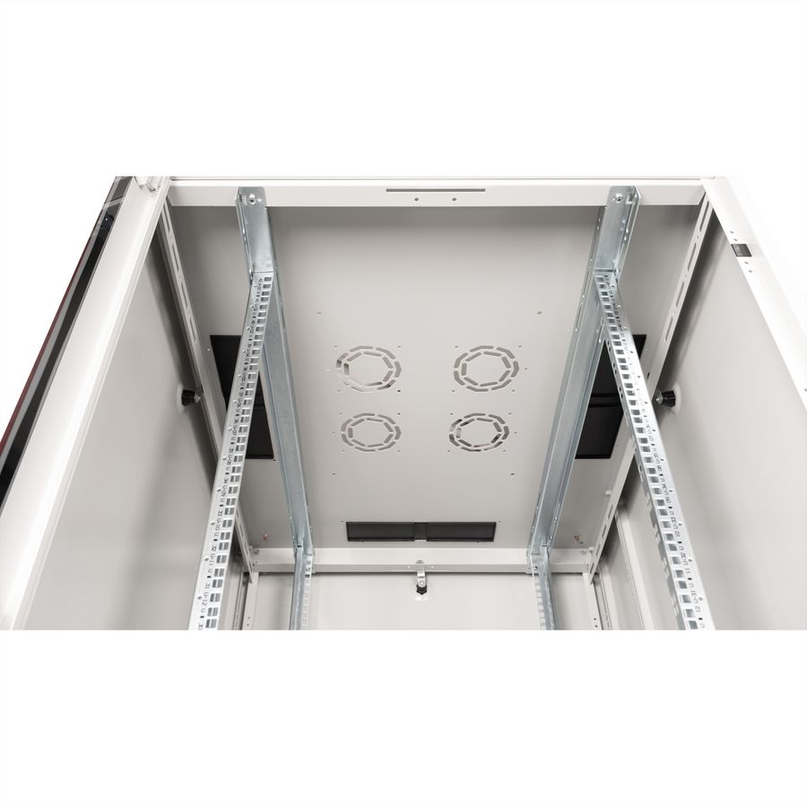 ROLINE 19-Zoll Netzwerkschrank Basic 42 HE, 800x1000 BxT Glastür grau