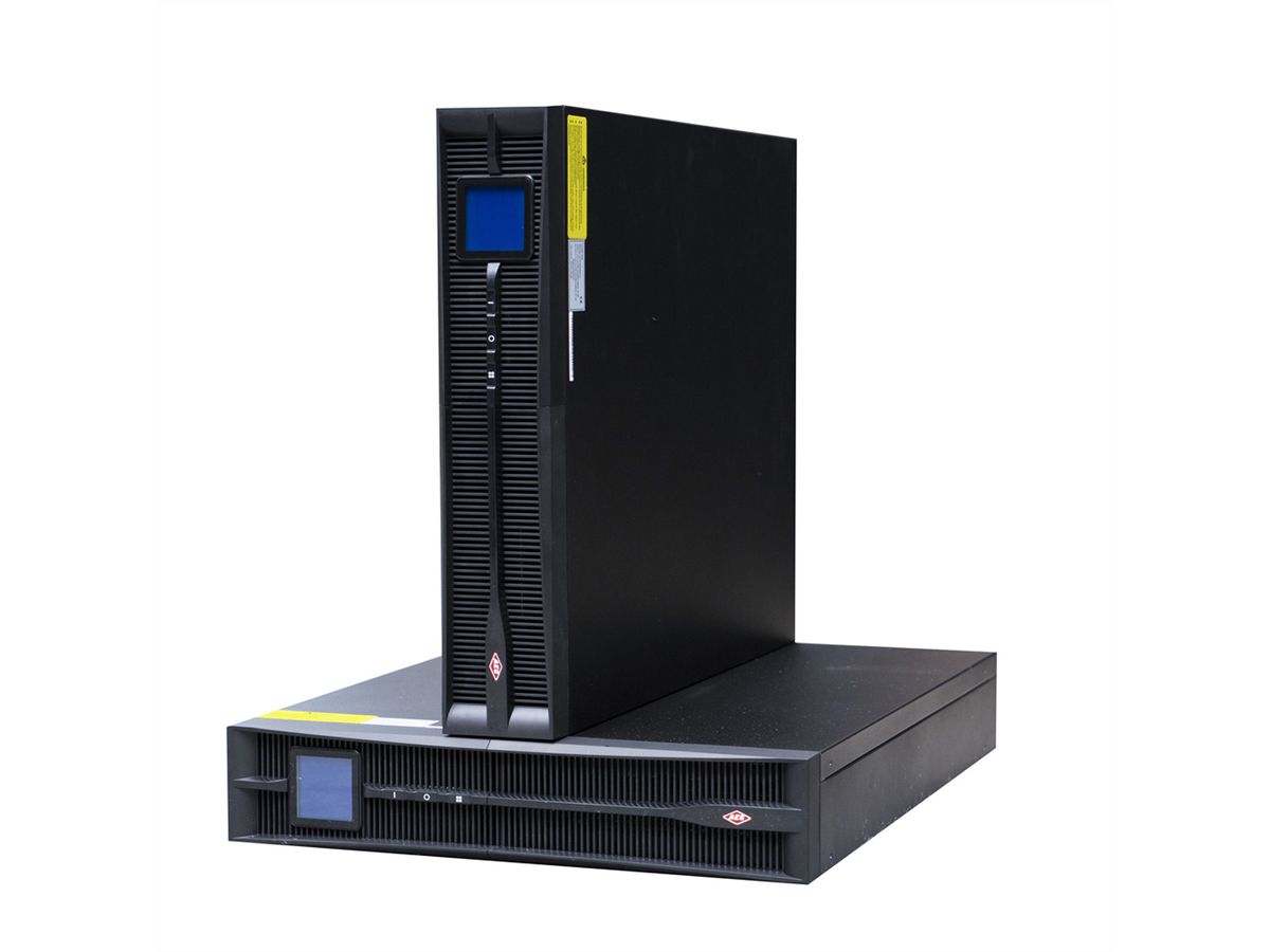 AEC IST3J 2kVA - Online Rack USV – 4x 9Ah interne, 1x 4x 9Ah, 1x 8x 9Ah externe Batterien - 25 Min. Autonomie bei 100% Last