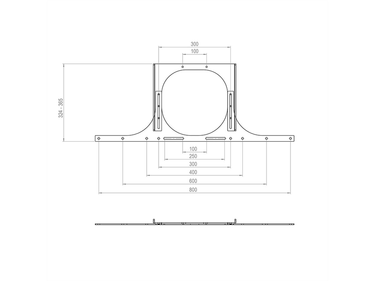 Adaptateur Hagor pour Logitech Rally Bar, 55 - 86"