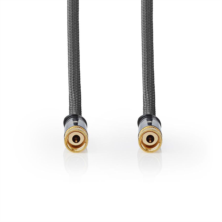 Nedis Satelliten- und Antennenkabel ST/ST, grau, 5 m