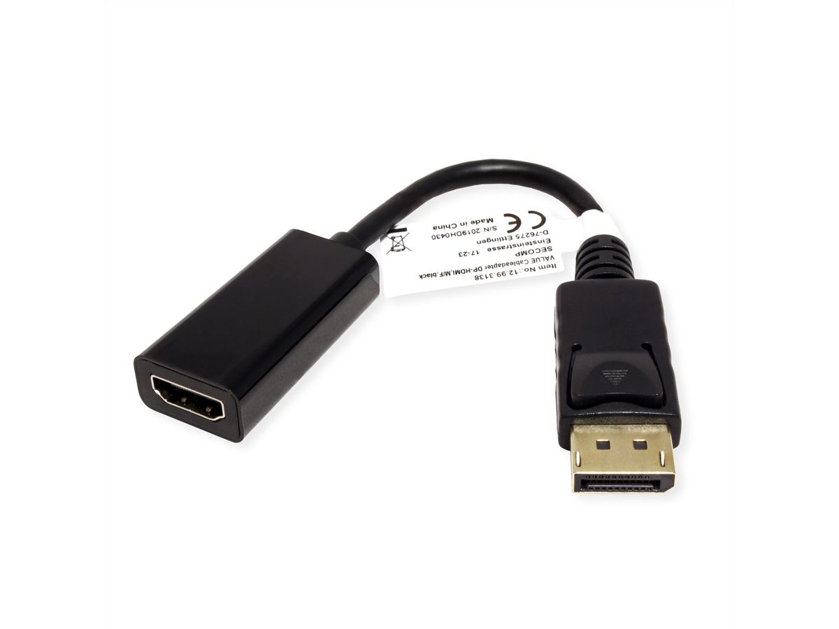 Adaptateur DisplayPort vers HDMI - M/F - Convertisseurs