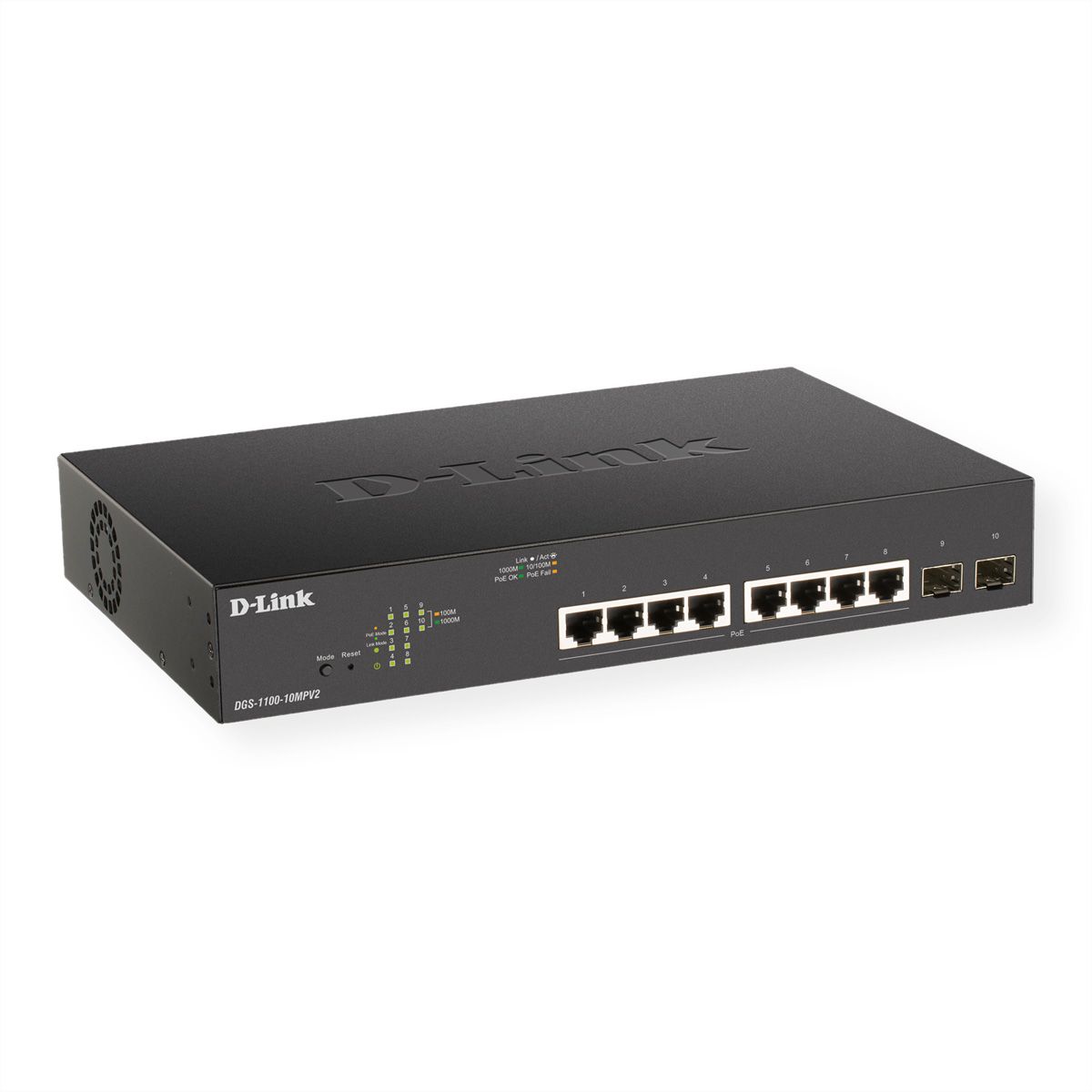 D-Link DGS-1100-10MPV2 Commutateur intelligent 10 ports PoE + Gigabit 130 W