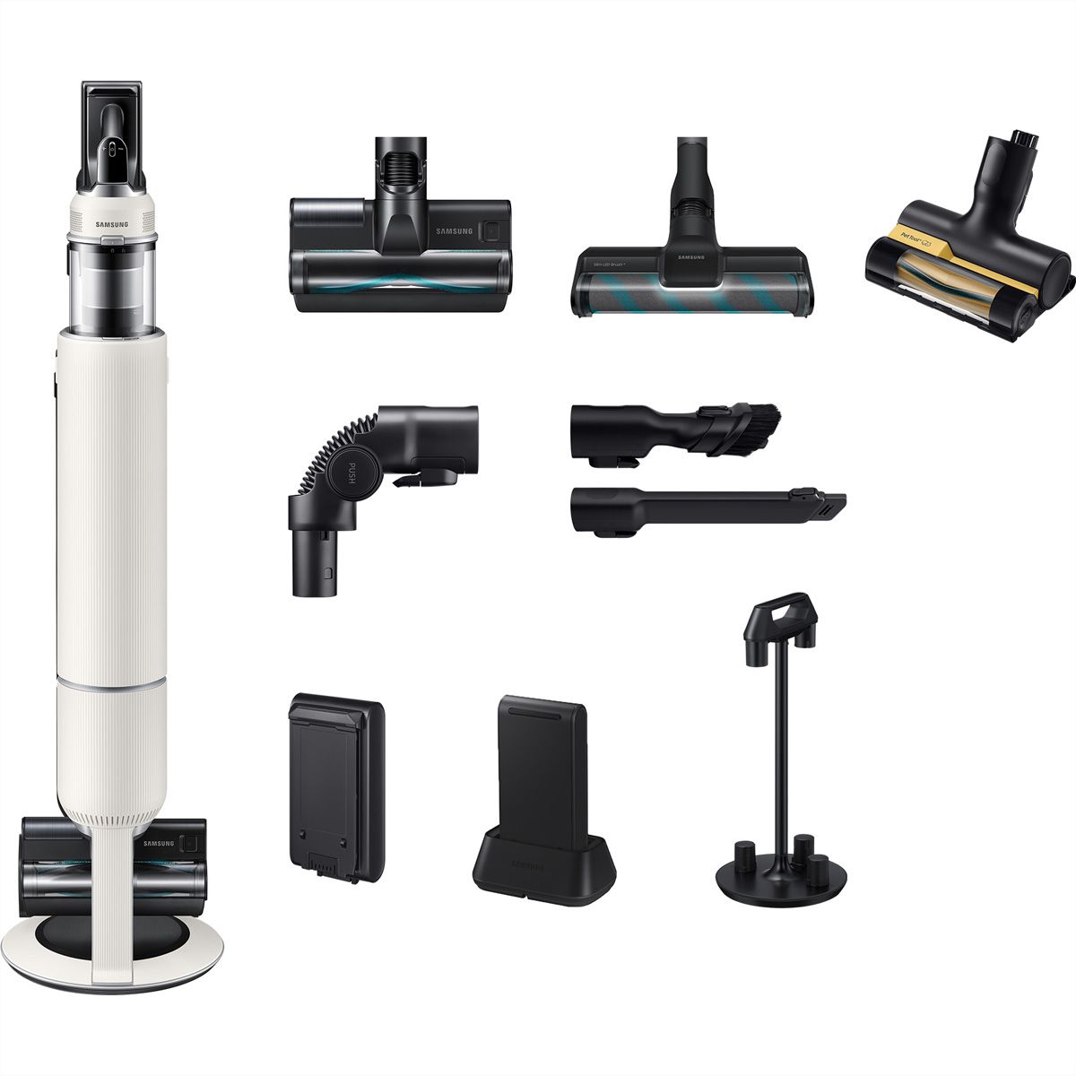 Samsung Aspirateur balai AI Jet Lite Complete Extra, (770W), Santorini Beige