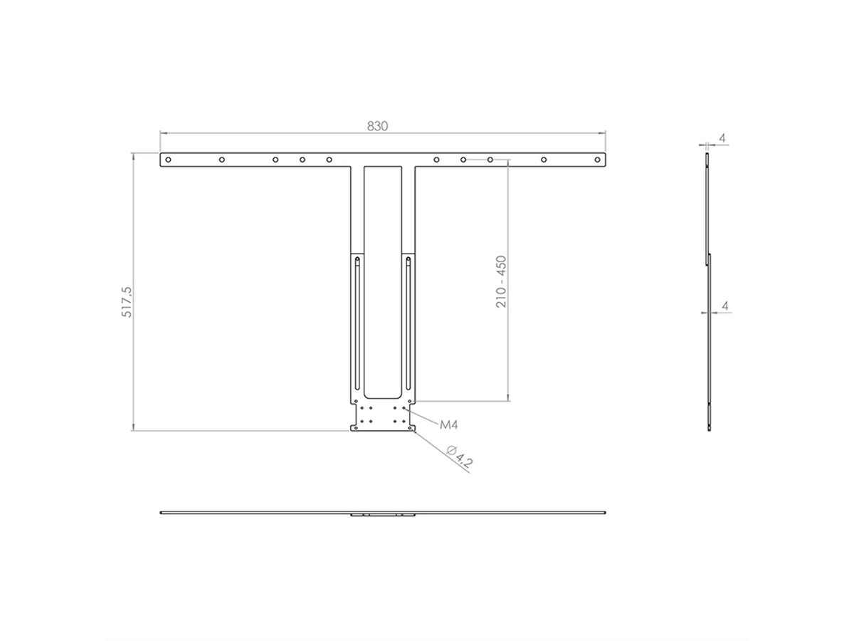 Hagor Poly Display-Adapter, schwarz