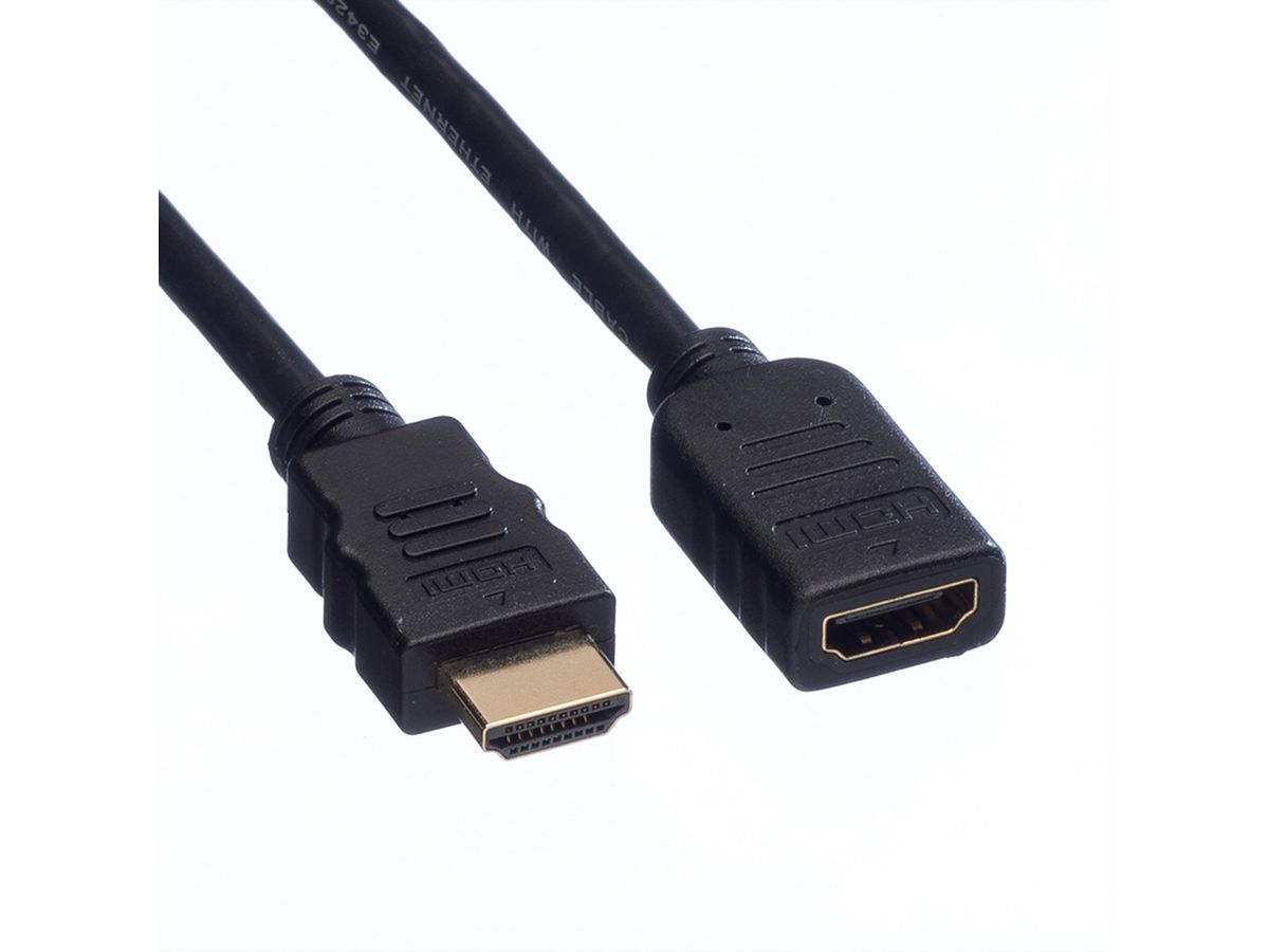 VALUE HDMI High Speed Verlängerungskabel, mit Ethernet, ST-BU, 2 m