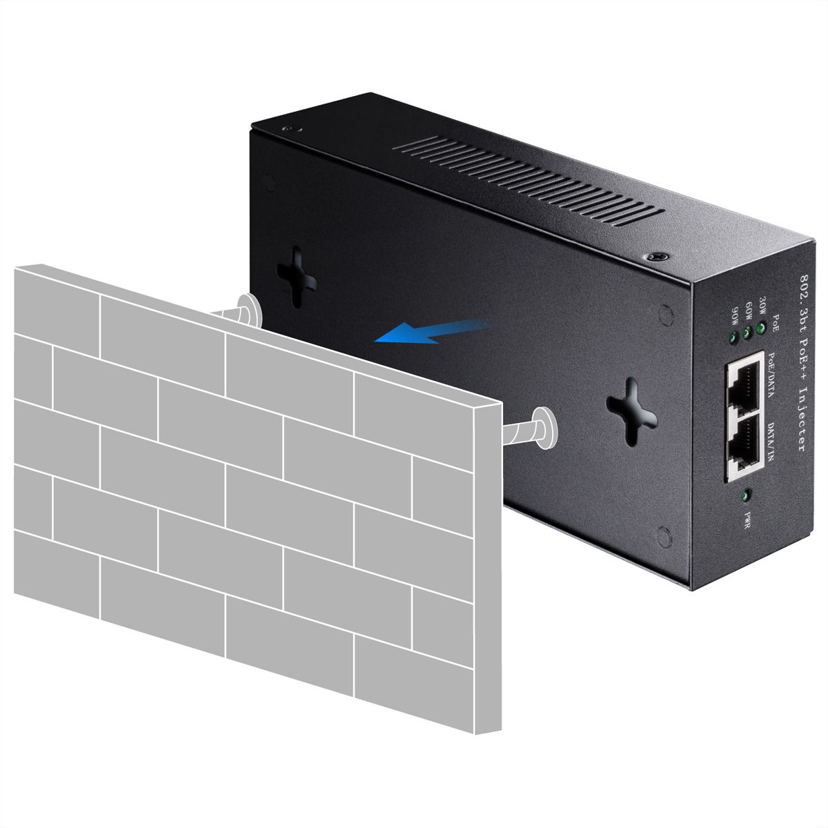 CUDY POE400 Injecteur 90W PoE+/PoE, Gigabit