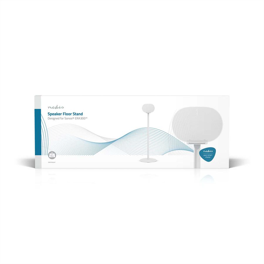 Nedis Lautsprecherständer für Sonos Era300 Weiss, Ständer, 5 kg, Kabelmanagement