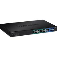 TRENDnet TPE-1620WSF Switch PoE+ 370W Web smart Gigabit à 20 ports