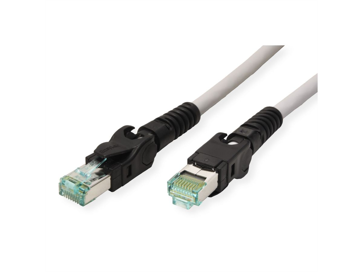 EasyLan VarioBoot Patchkabel Cat.6A, S/FTP, grau, 2 m