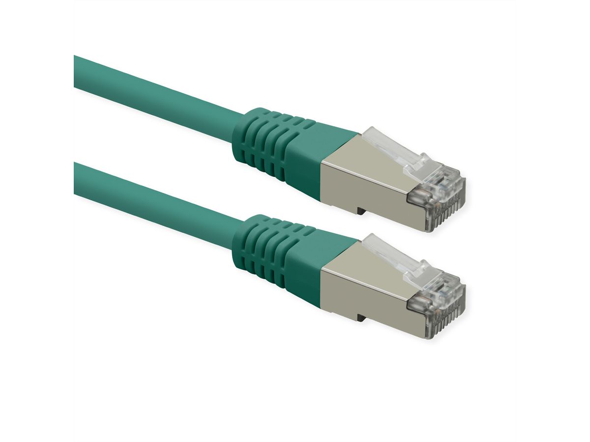 ROLINE Cordon Cat.6 (Classe E), PoE, S/FTP (PiMF) , vert, 2 m