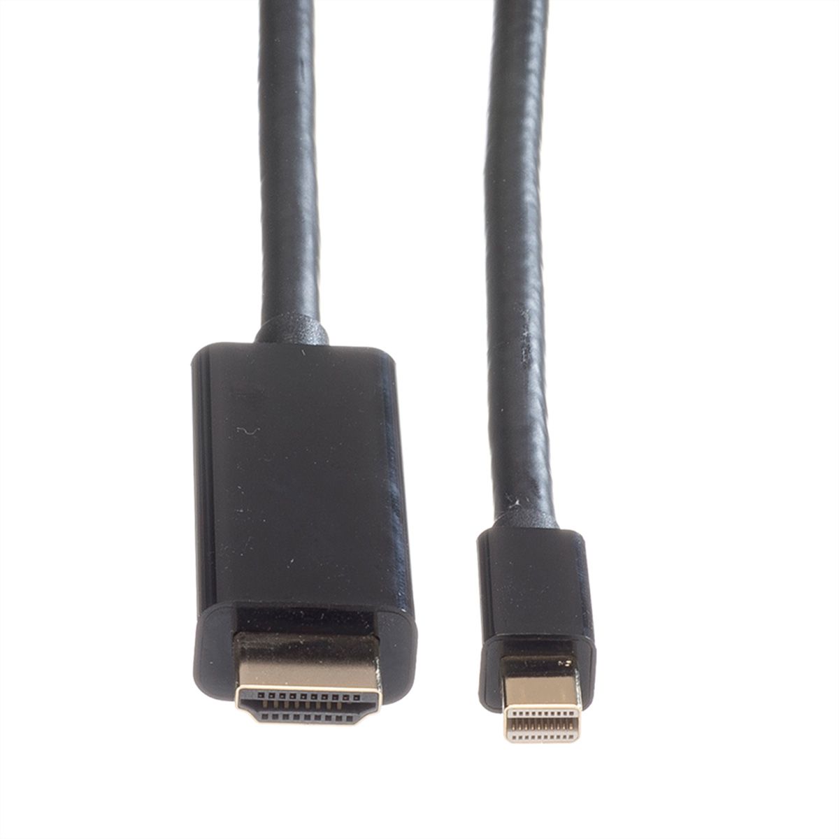 ROLINE Mini DisplayPort Kabel, Mini DP-UHDTV, ST/ST, schwarz, 2 m