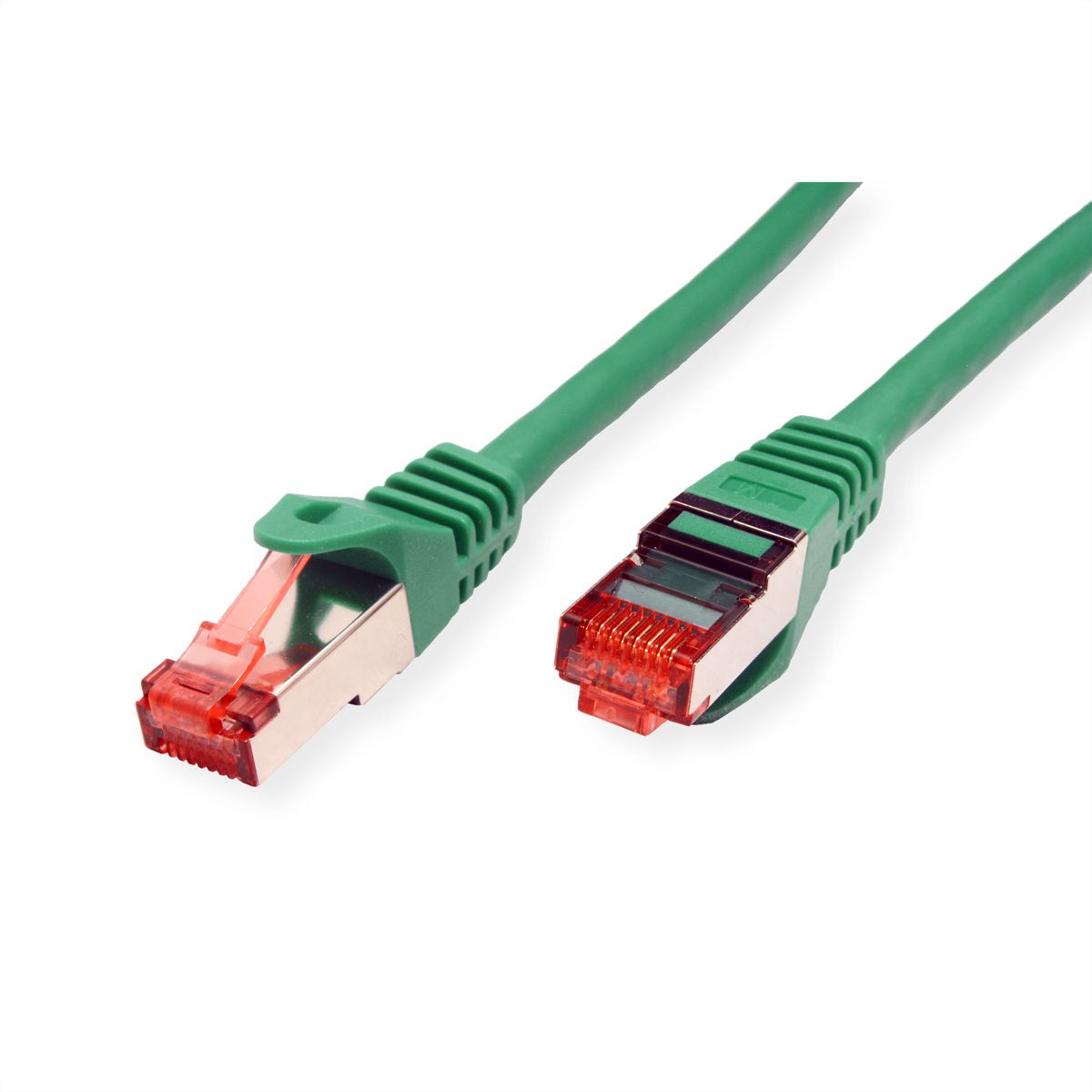 Cordon ROLINE S/FTP(PiMF) Cat.6, LSOH, Component Level, vert, 0,3 m