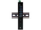 EXSYS EX-12297HMS 7 Port USB 3.2 Gen 2x1 Metall HUB, mit 2x USB-C und 5x USB-A 3.2 Gen 1 Ports