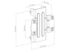 **DEMO** Hagor Schienenadapter CPS - Rail adapter for Alu pillar, schwarz